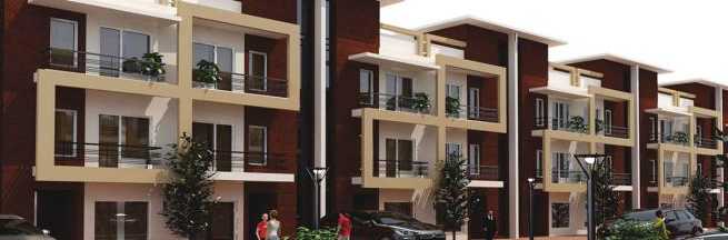 2BHK Semi Furnished Flat Available For rent in Gulmohar city Extension Dera Bassi .